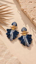 Midnight Tide Statement Earrings